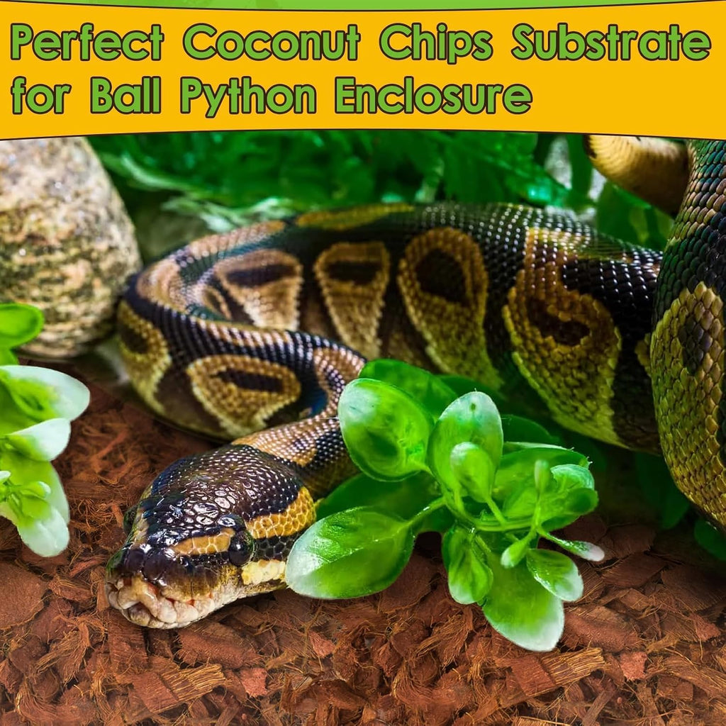 Halatool 2-Pack Coconut Husk for Reptiles, 2.2 LB Coconut Fiber Substrate