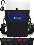 Gobeigo 4 Cup Dog Treat Pouch with Silicone Insert Bag& Clicker(Navy Blue)