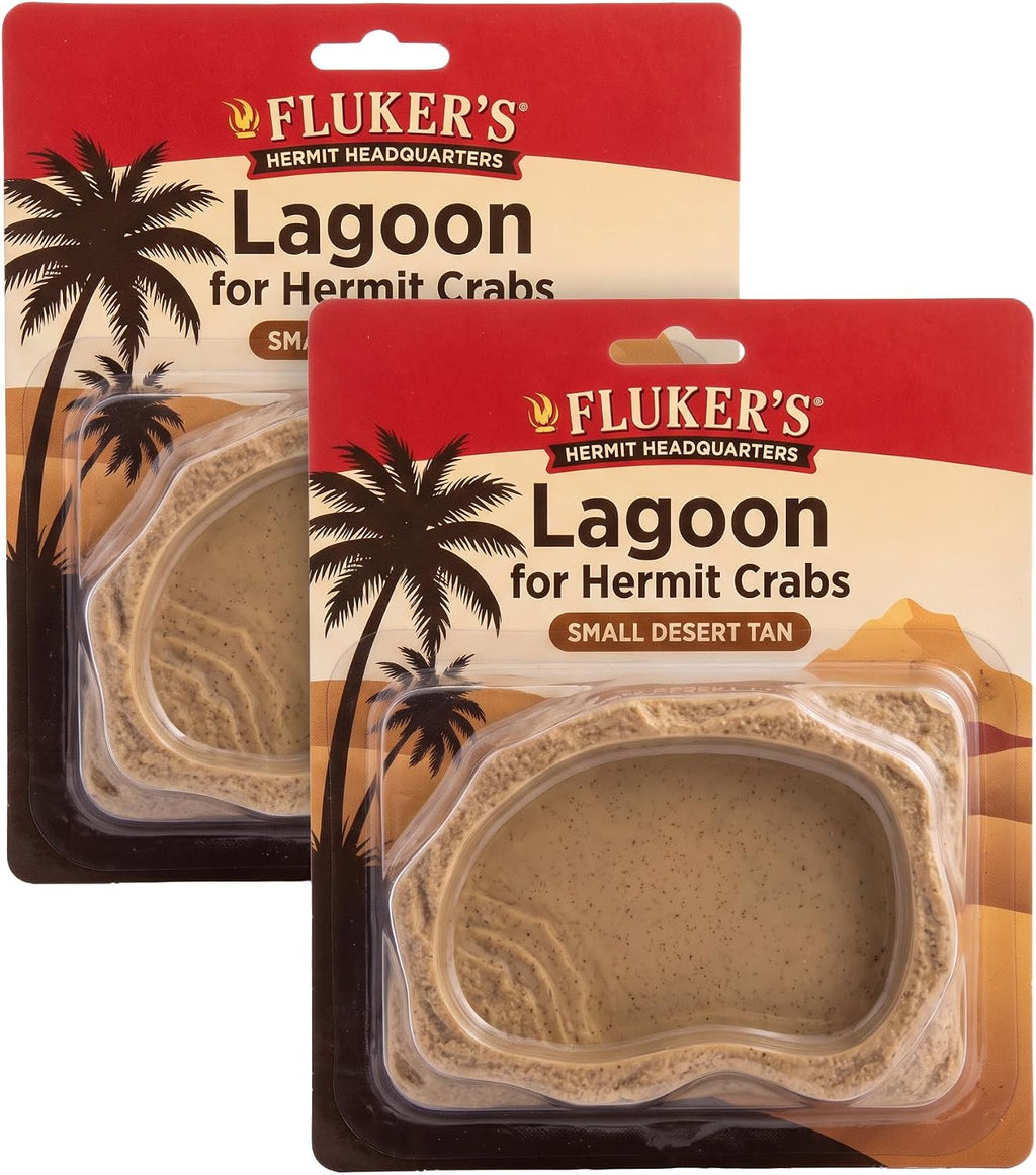 Fluker's Lagoon for Hermit Crabs, Water Bowl with Steps (Pack of 2)