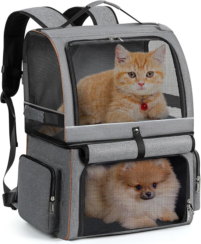 Lekebobor Double Cat Backpack Carrier by LEKEBOBOR