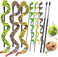 Interactive Cat Toy Wand with Catnip Mouse, Cat Teaser Wand Rainbow String by URMYONLY