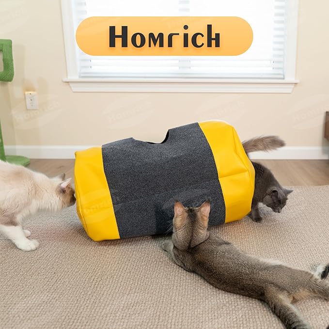 Homrich Multifunctional Collapsible Cat Play Bag, Indoor Cat Tunnel Activity - Image 4