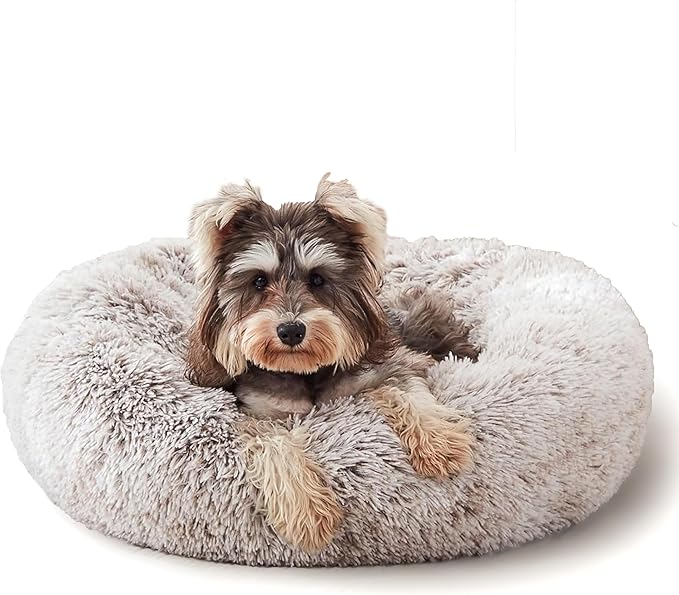 WESTERN HOME WH Calming Dog & Cat Bed, Anti-Anxiety Donut Cuddler Warming Cozy - Image 4
