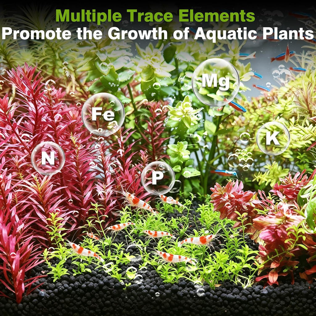 Premium Upgraded Aquarium Soil, 1-5mm Nutrient-Rich Water Grass Mud for Planted Tanks, Dust-Free & No Rinse, Safe for Fish & Shrimp (6.6 Pounds)