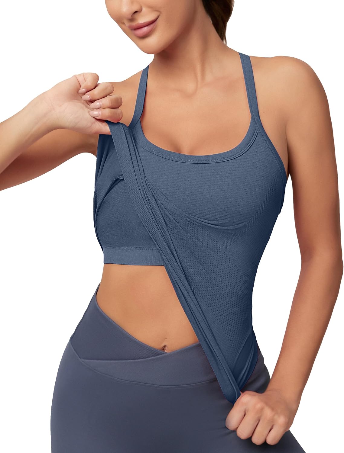 MathCat Racerback Tank Tops Workout Tops for Women