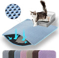 Jumbo Cat Litter Mat, 46x26 Inches Double Layer Honeycomb Litter Trapping Mat by Petinstinct