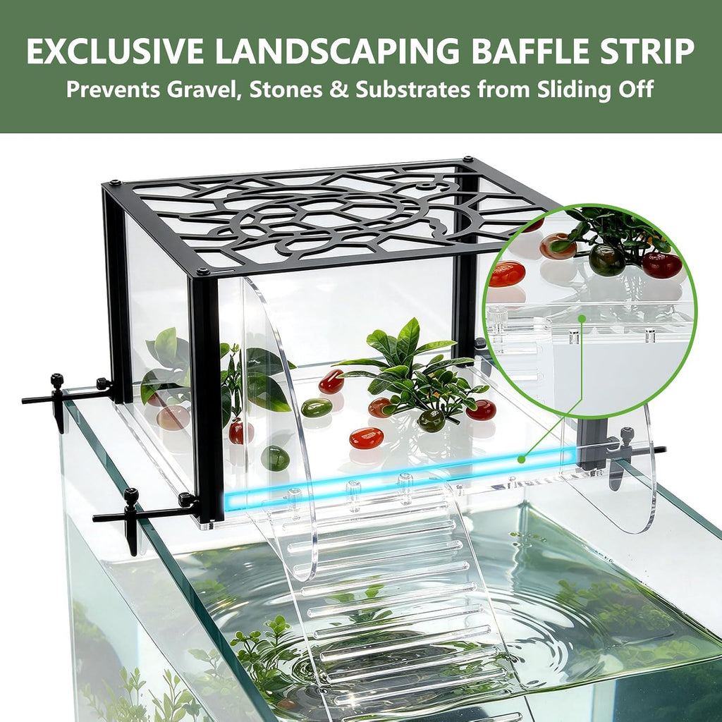 Adjustable Height Turtle Basking Platform for 40B/65/75/90/125/150Gal Tank