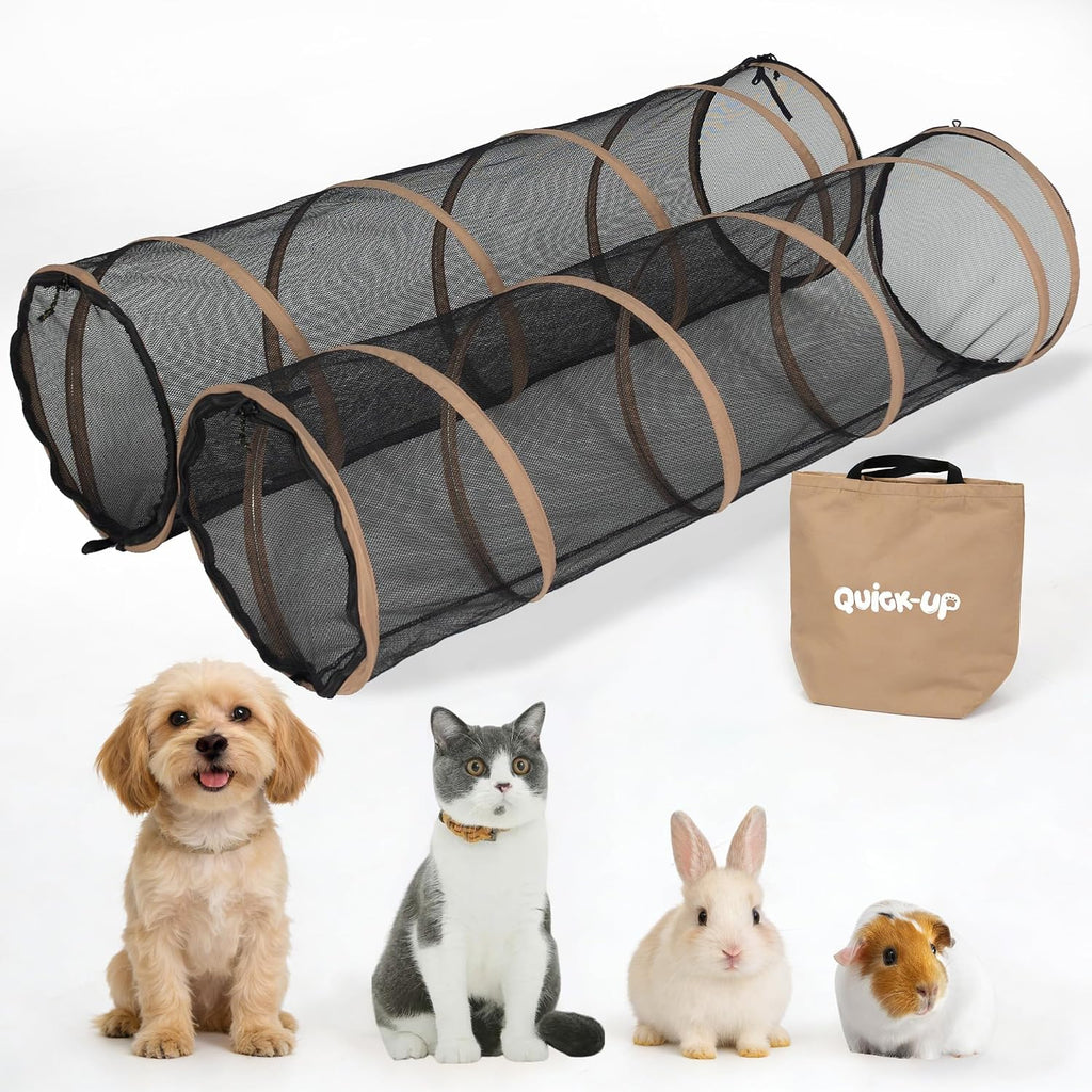 Cat Furniture for Indoor and Outdoor Playpen Portable Cat Tunnels, Kennel Enclosure,Portable Catio for Indoor Cats, Dogs & Small Animals,Easy Connected with Tents or Cubes,2 Packs
