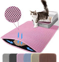 Extra Large Cat Litter Mat, 30x22 Inches Honeycomb Double Layer Cat Litter by Petinstinct