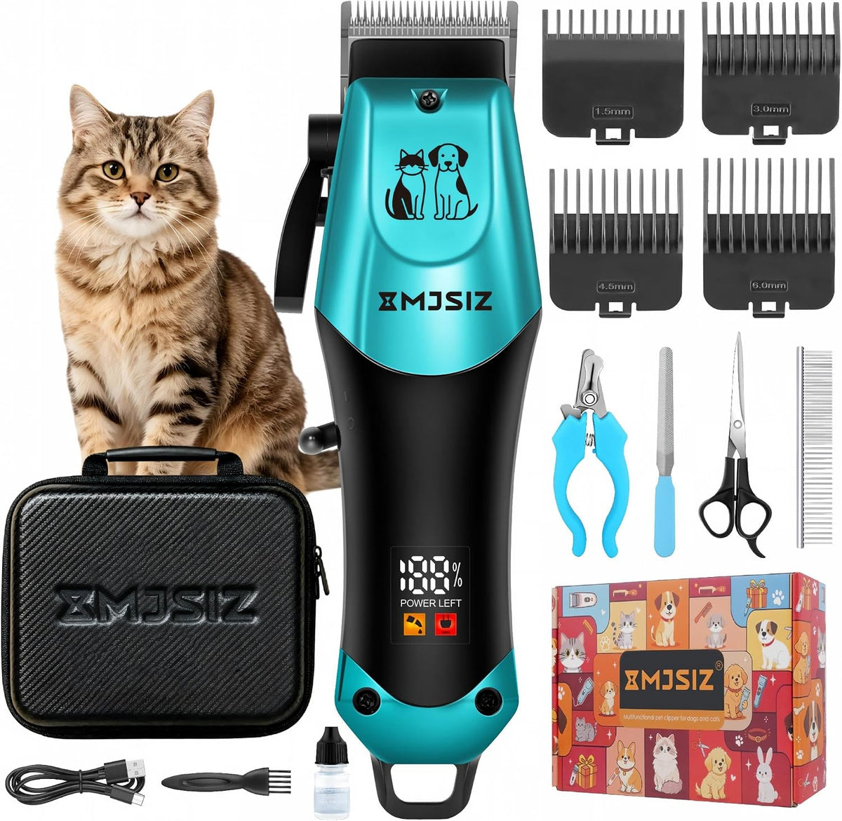 Cat Grooming Kit, Cordless Clippers for Cats and Small Dogs