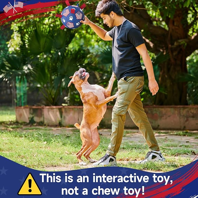 QDAN Dog Toys, Soccer Ball - Image 5