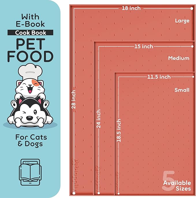 Dog Food Mat - Raised Edges Dogs Mat - Image 2