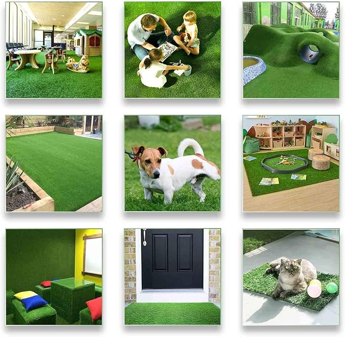 ALTRUISTIC Artificial Grass 14FTX67FT, Realistic Fake Grass Deluxe Turf - Image 8