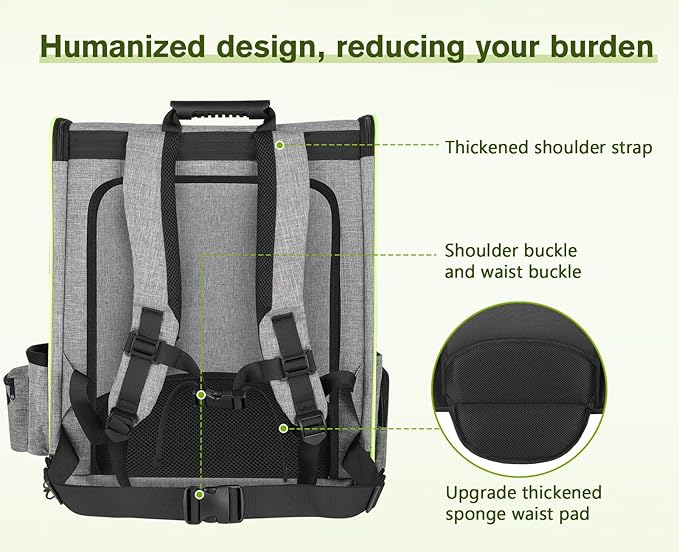 Pecute Pet Carrier Backpack, Large Cat Carrier Backpack Hold Up to 22 Lbs - Image 4