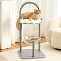 Modern Cat Tree Tower for Indoor Cats up to 12lbs, Wood Cat Bed by Kicari