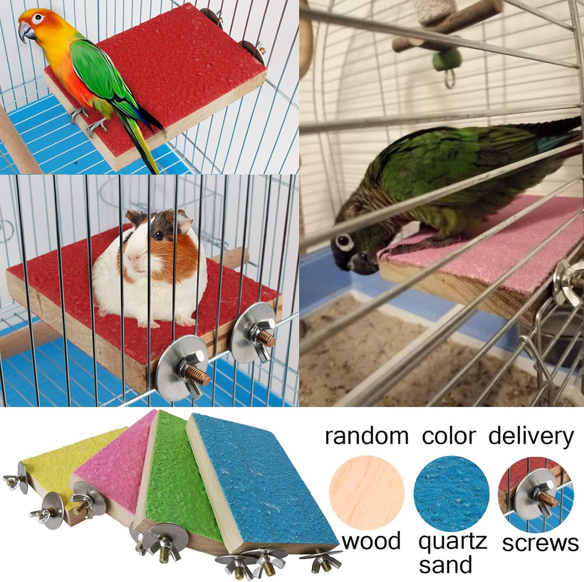 Hamiledyi Handmade Cotton Rope Nest Parakeet Bed Breeding Nest Small Parrot Cage Hatching Nesting for Cockatiel Canary Lovebird Finch and Other Small Birds