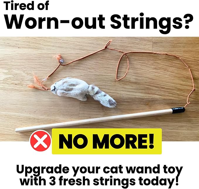 Replacement Strings for Cat Wands, 3 Pieces - Image 2