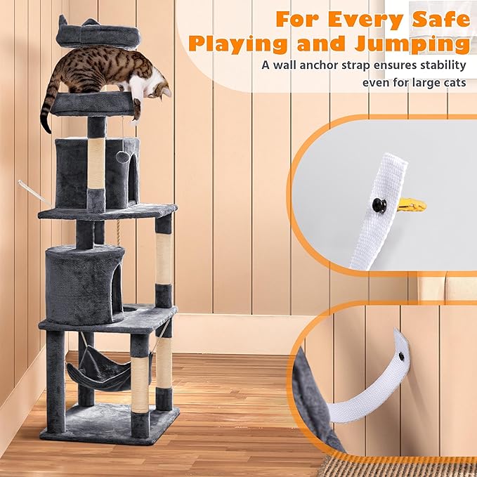 Topeakmart Multi Level Cat Tree, Cat Tower - Image 8