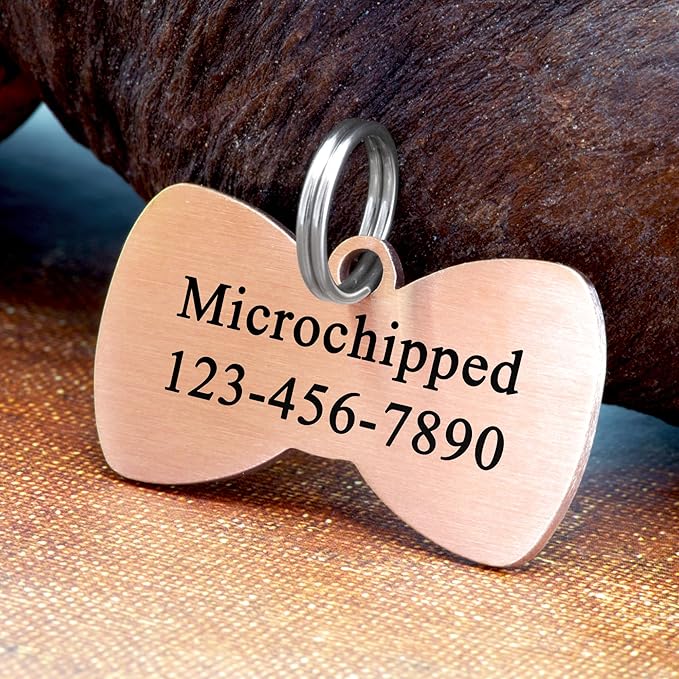 Ultra Joys Cat ID Tag Personalized Pet Tags, Durable Stainless Steel Small Pet - Image 3