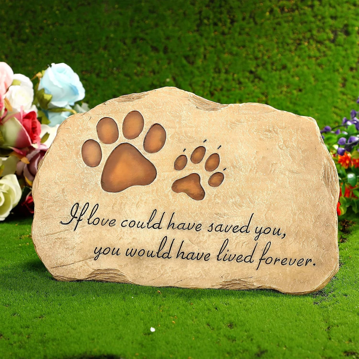 Jetec Dog Memorial Gifts for Loss of Dog, Pet Memorial Stones Grave Marker