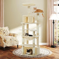 Cat Tree for Indoor Cats, 64.5" Tall Cat Tower by UYMI