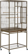 Topeakmart 53.5inch Large Bird Cage Metal Mobile Parrot Cage by Topeakmart