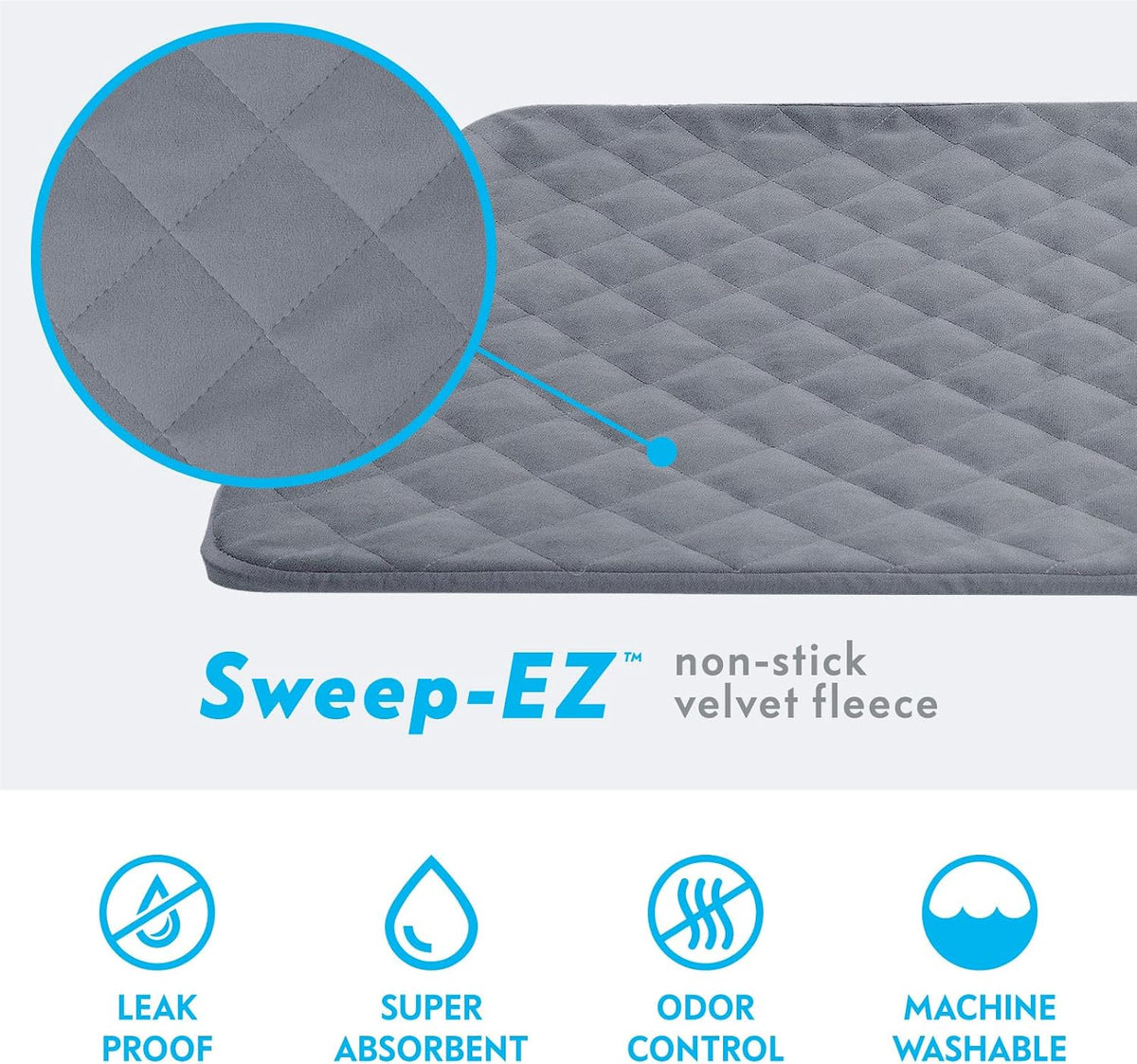 Paw Inspired Fitted Fleece Bottom Pan Liner, Fits Critter Nation Cage, Gray
