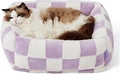 LE SURE Cute Dog Bed for Small Dogs & Cats- Washable Puppy Beds, Cozy Rectangle by Lesure