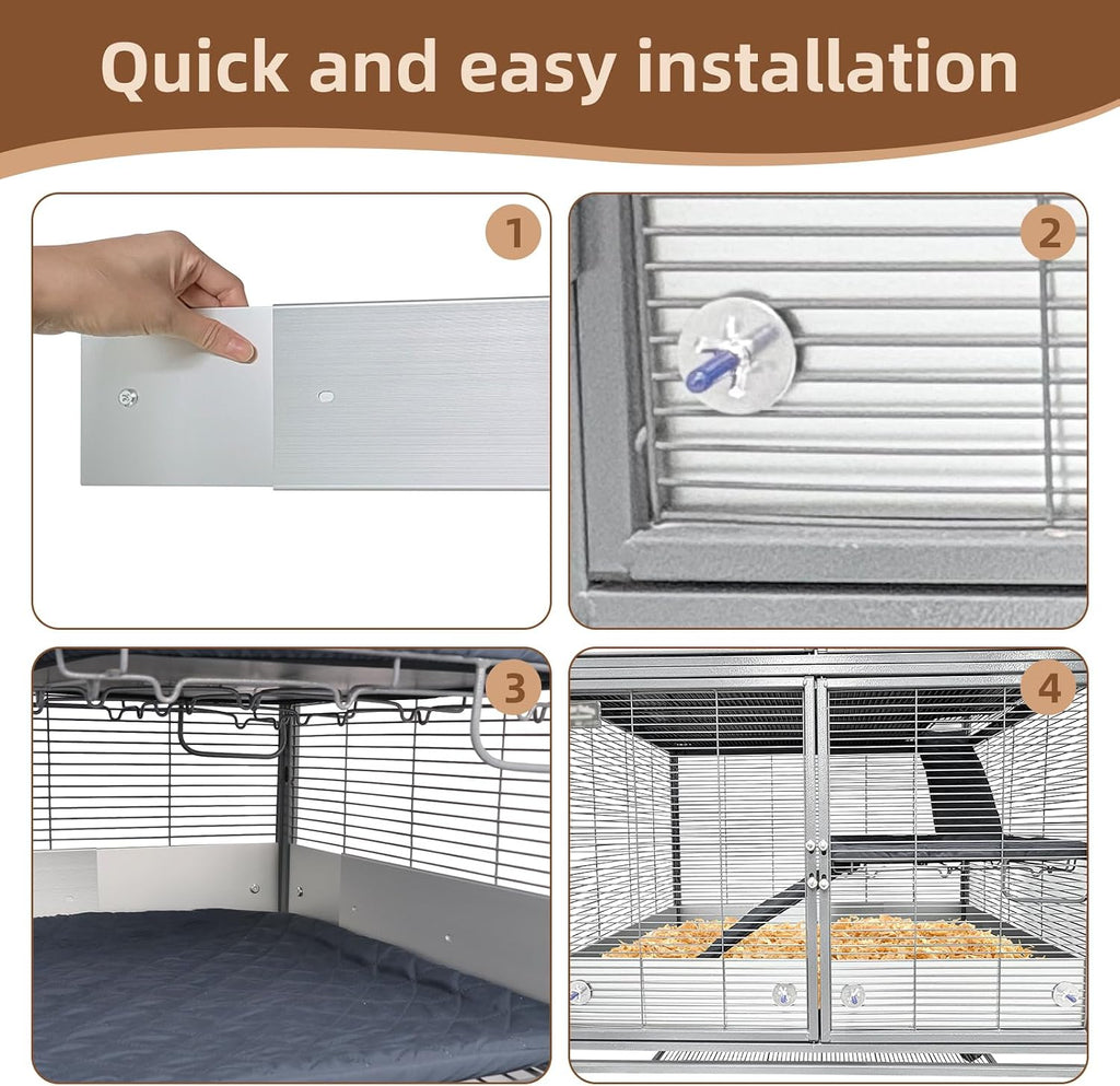 Anti-Rust Aluminum Scatter Guards for Ferret & Critter Nation Cages