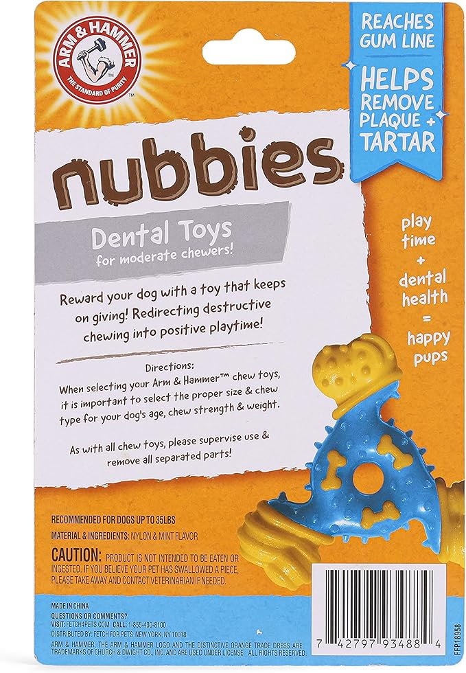 Arm & Hammer for Pets Nubbies TriBone Dog Dental Toy - Image 9