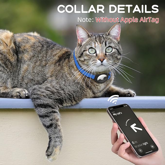AirTag Cat Collars, Stretchy Collar - Image 6