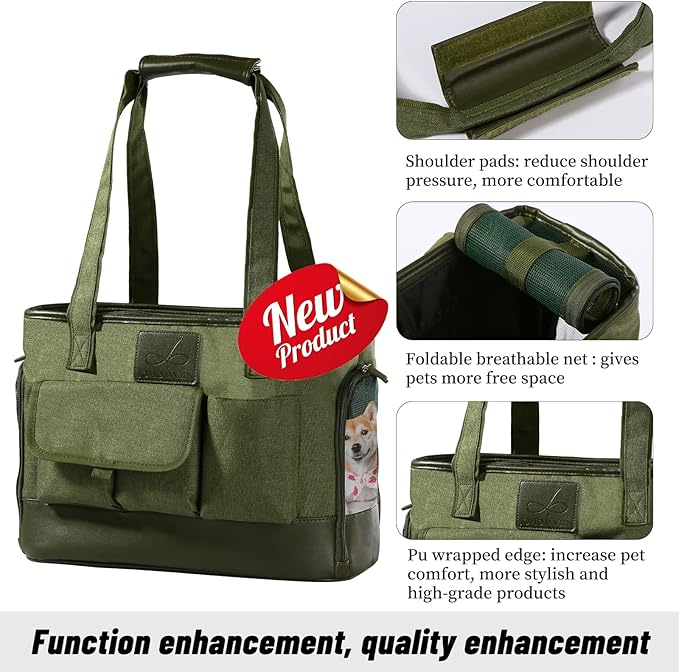 Dog Carrier, Cat Carrier, Pet Carrier, Foldable Waterproof Premium Oxford Cloth - Image 3