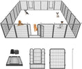 Dog Playpen 40 inch Dog Fence for Outdoor Indoor Use Heavy Duty Metal Dog Pen by Jhsomdr