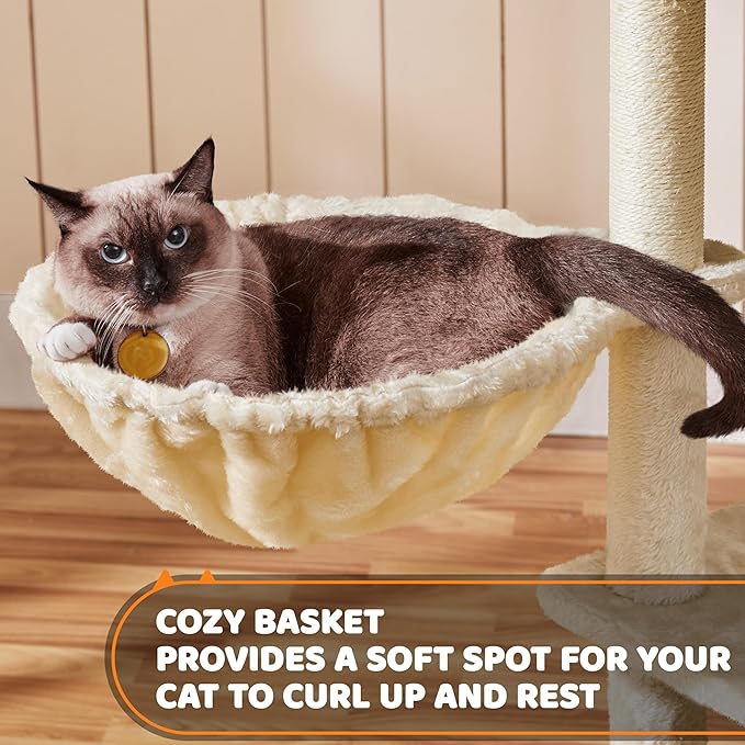Yaheetech 68.5in Cat Tree Multi-Level Cat Tower - Image 6