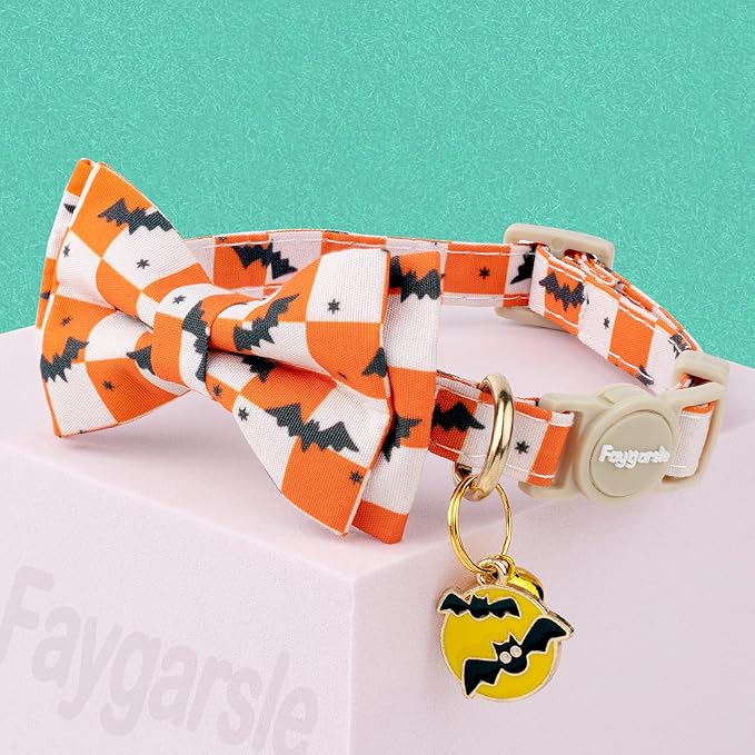 Faygarsle 2 Pack Halloween Cat Collar - Image 5