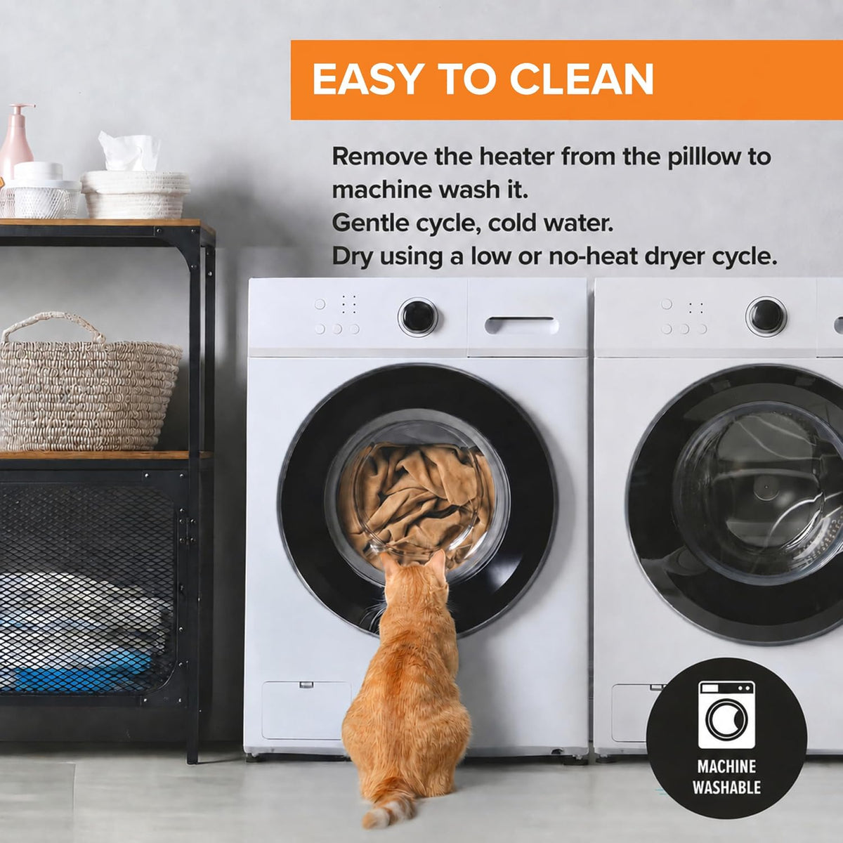 K&H Heated Cat Bed, Thermo-Kitty Heated Tunnel Indoor, Safety Listed, Gray