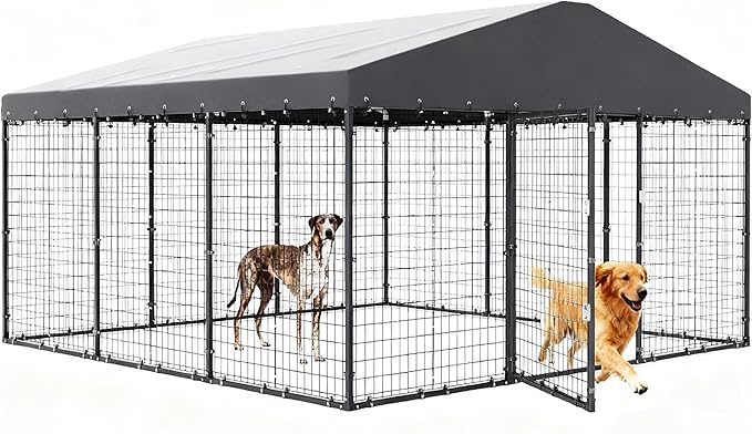Gotland Dog Kennel Outdoor 10 x10 x6 FT, Dog Cage Outdoor - Image 2