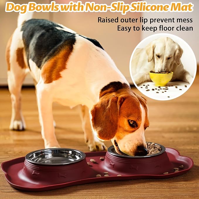 Hubulk Pet Dog Bowls 2 Stainless Steel Dog Bowl - Image 6