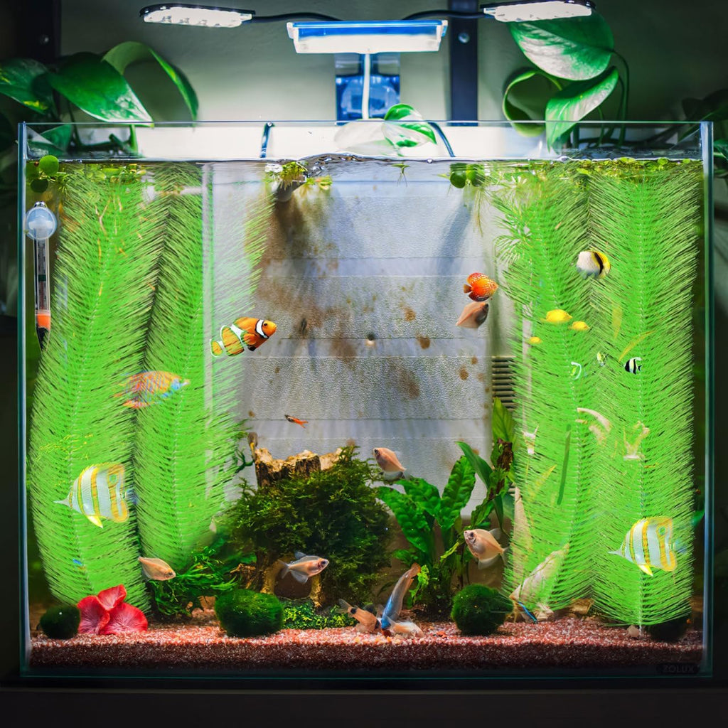 Ipetboom 2 Pack Fish Breeding Grass, 27.5-Inch Aquarium Spawning Brushes