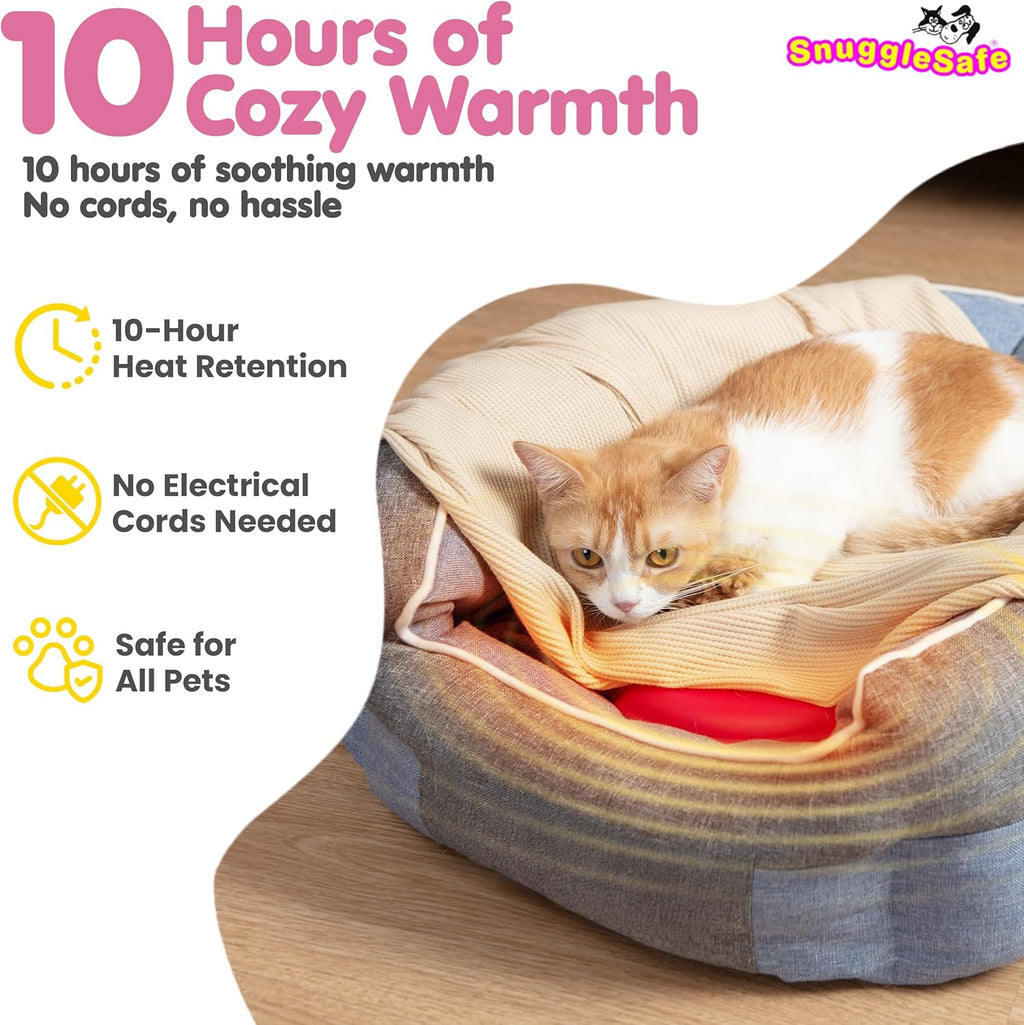 SnuggleSafe Microwave Heating Pad for Puppy, Dog, Cat, Kitten & Guinea Pig