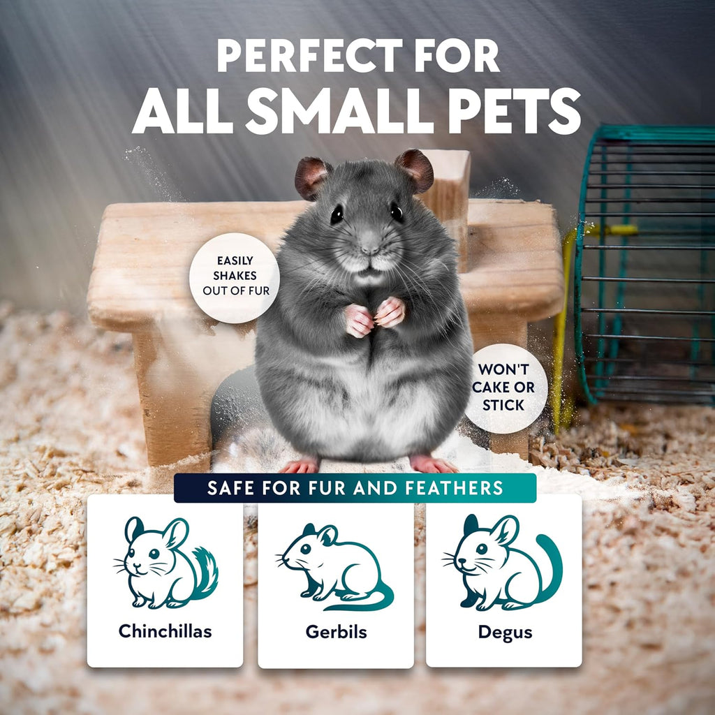 Billy Buckskin 3 LB Chinchilla Dust Bath Jar, Pure Cleansing Pumice