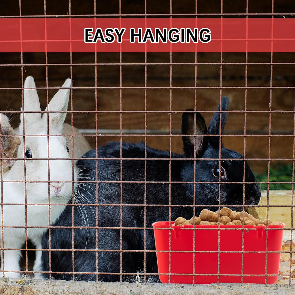 26 PCS Chicken Feeder Cups, 18 OZ Cage Cups for Chickens, Hanging Rabbit Feeder Waterer Cups, Plastic Birds Feeders for Pet Bunny Gamefowl Poultry Parrot