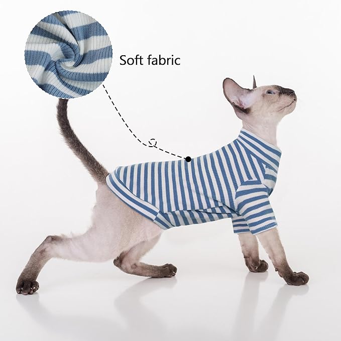 PUMYPOREITY Sphynx Cat Clothes, Soft Hairless Shirt - Image 4