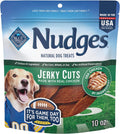 Blue Buffalo Nudges Jerky Cuts Natural Game Day Football Dog Treats, Chicken Jerky, Made with Real USA Chicken, 10oz Bag