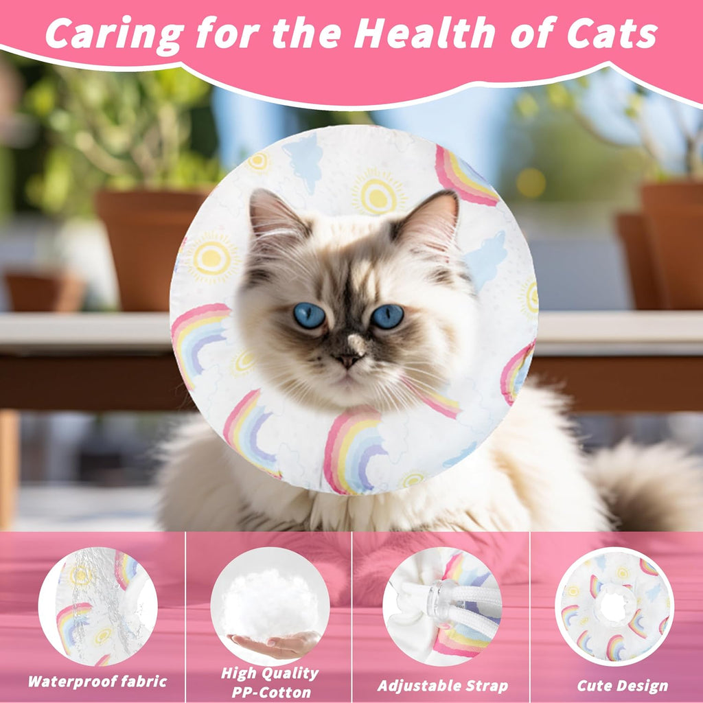 Soft Cat Cone Collar, Cute Cats Recovery Collar Suitable for Cats