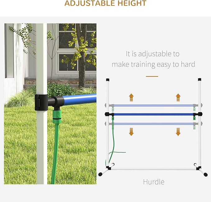 PawHut 4 Piece Dog Agility Training Equipment Set - Image 4