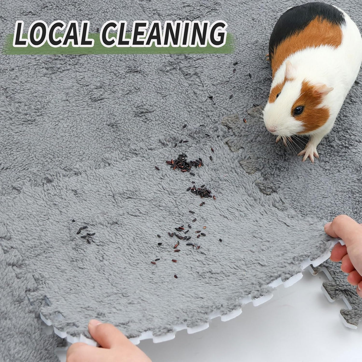 2PCS Rabbit Scratch Mat Natural Sisal, 10Pcs 11” x 11” Guinea Pig Pads
