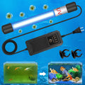 5W Timer UV Aquarium Clean Light Algae Removal Fish Tank LED Light Green Clean Waterproof for Pond Tank