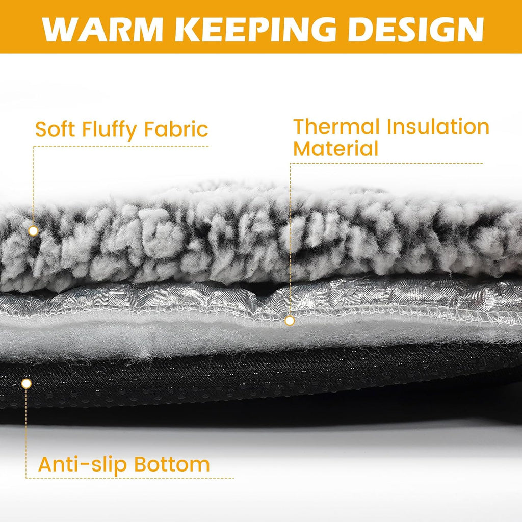 Self Warming Cat Bed, Self Heating Mat for Dog, Extra Warm Thermal Pet Pad