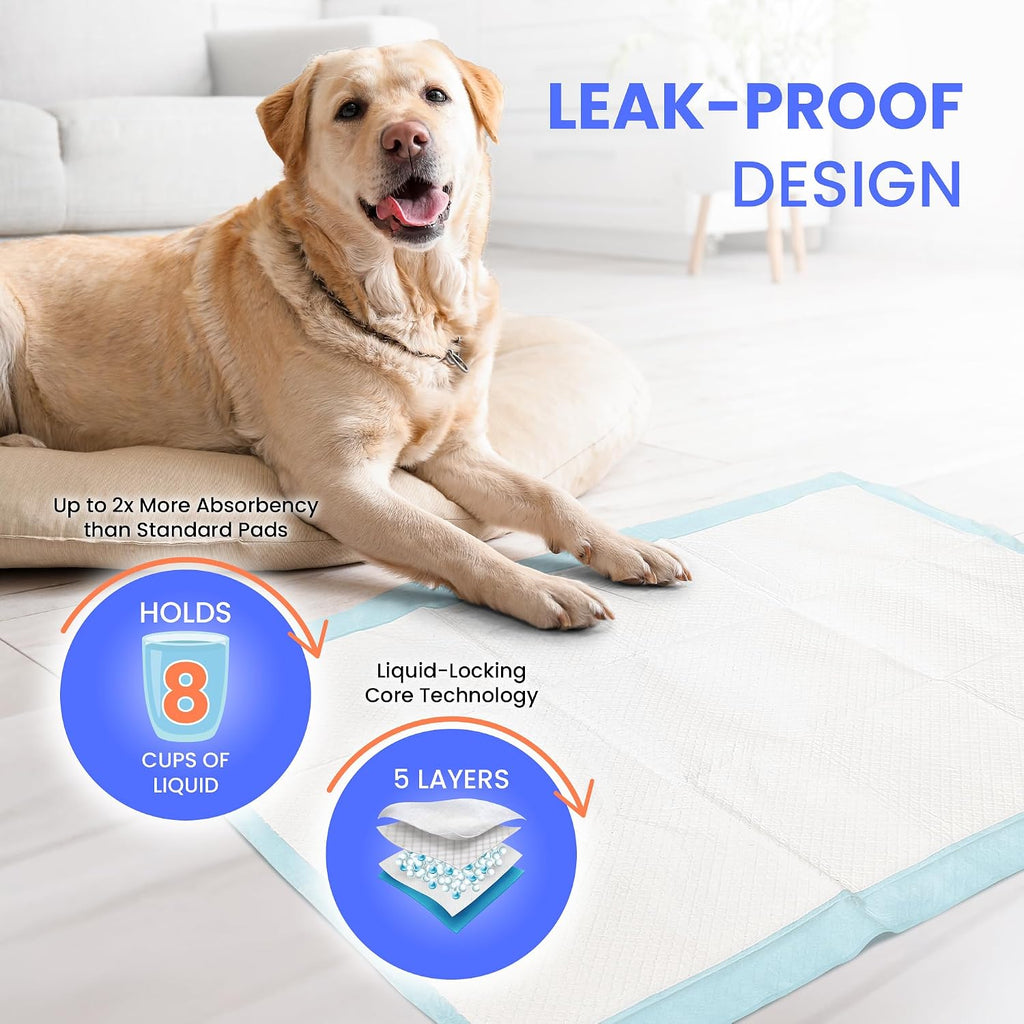 Reli. Puppy Potty Pads XL 15 Pack | Leak-Proof Dog Training